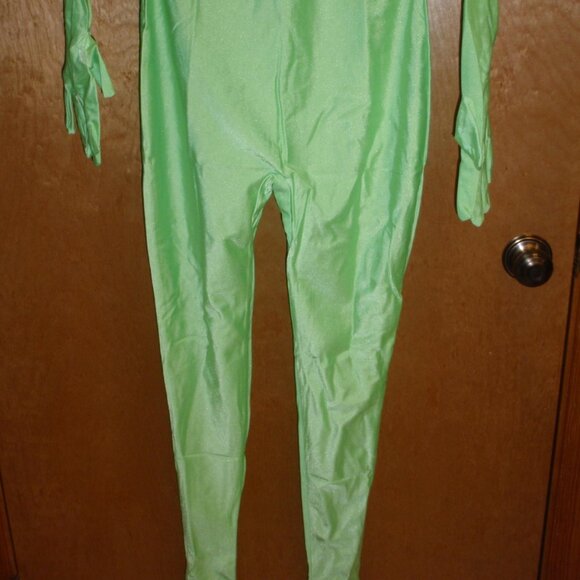 2nd Skin Alien Green Colored FULL BODYSUIT ZENTAI Halloween Costume Various Size - Picture 5 of 8